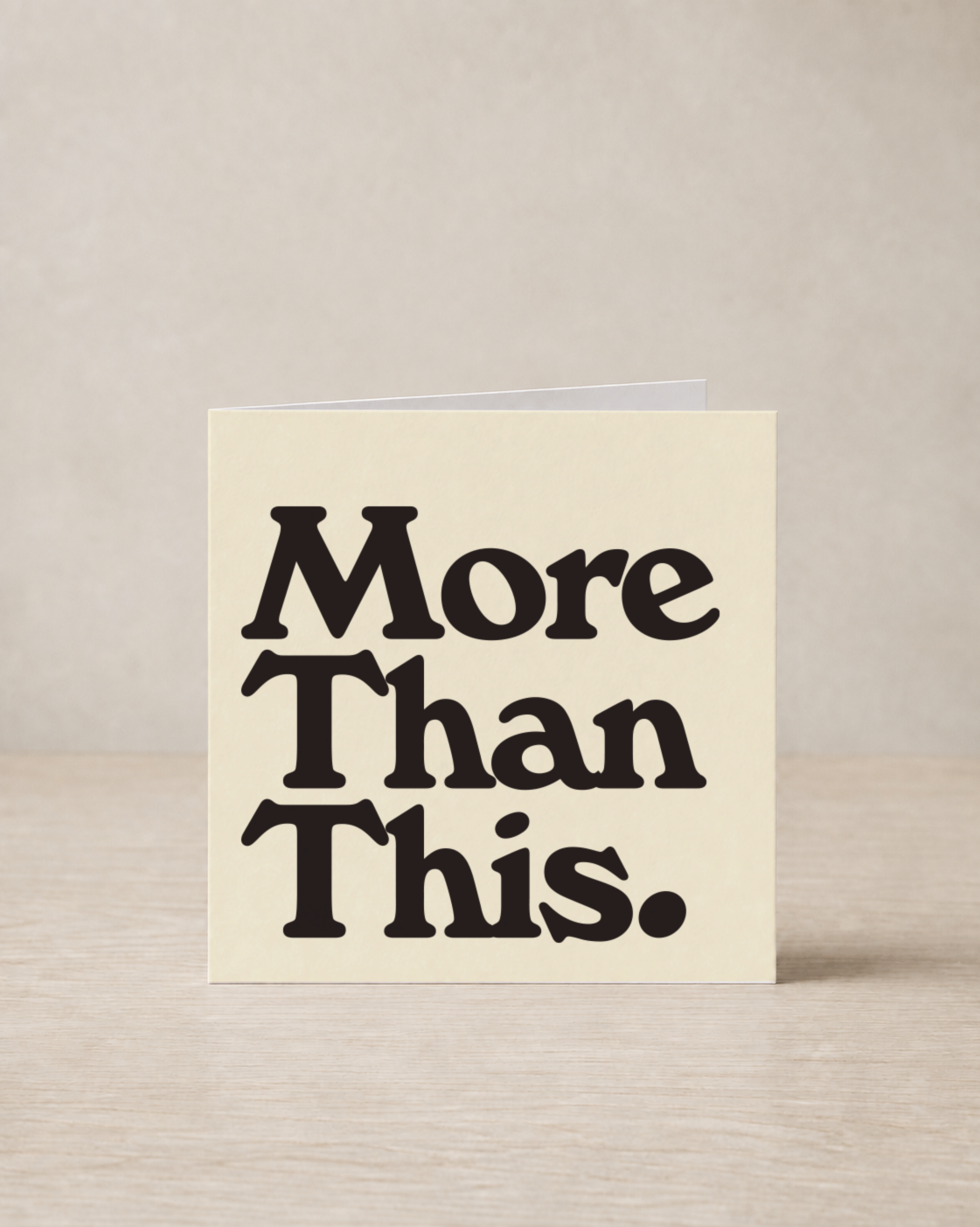 More Than This greeting card, From the 80s With Love
