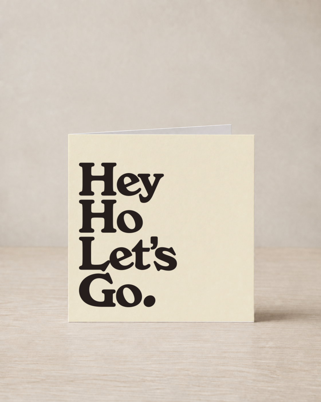Hey Ho Let's Go greeting card, From the 80s With Love