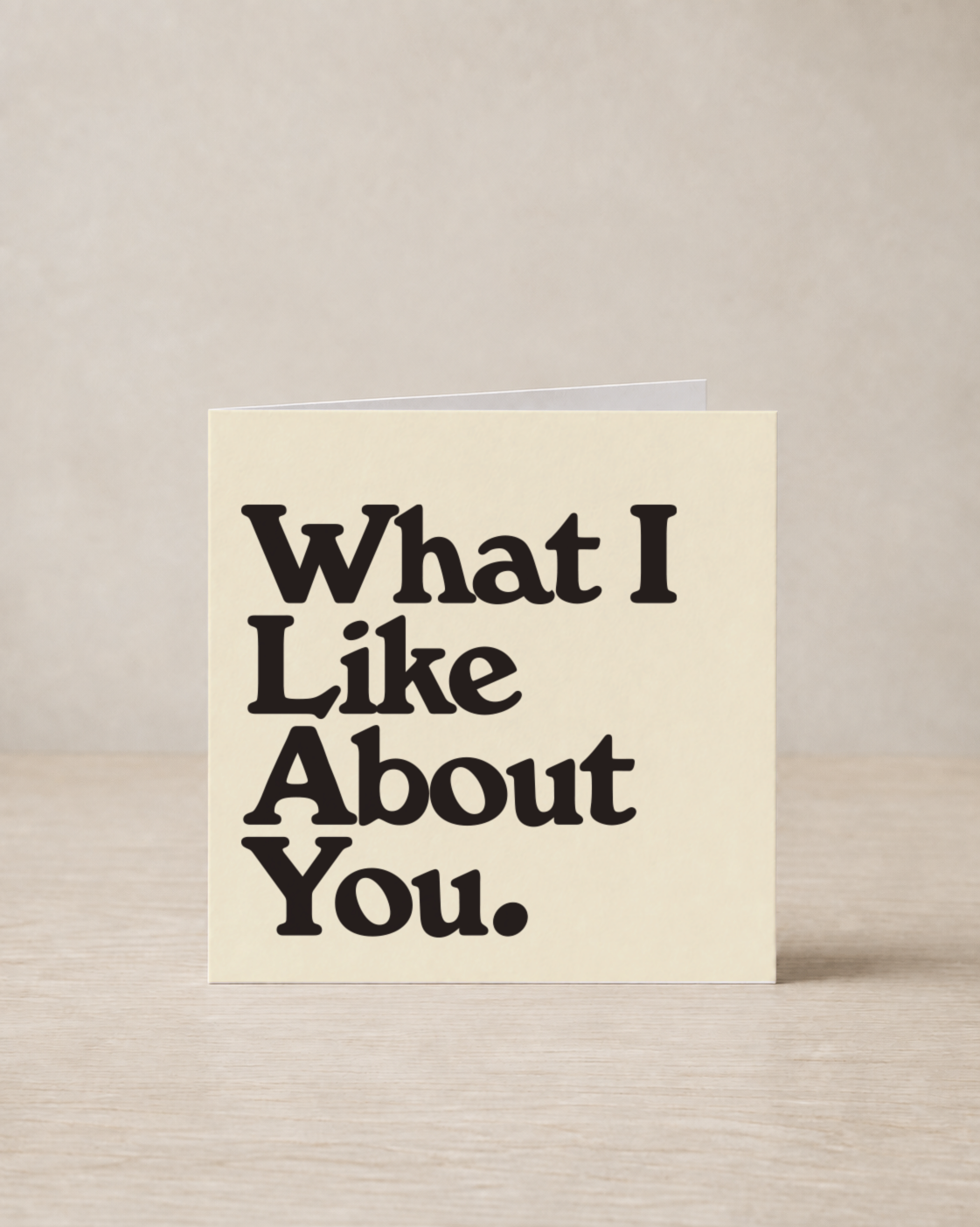 What I Like About You greeting card, From the 80s With Love