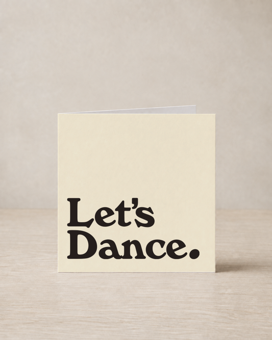 Let's Dance greeting card, From the 80s With Love