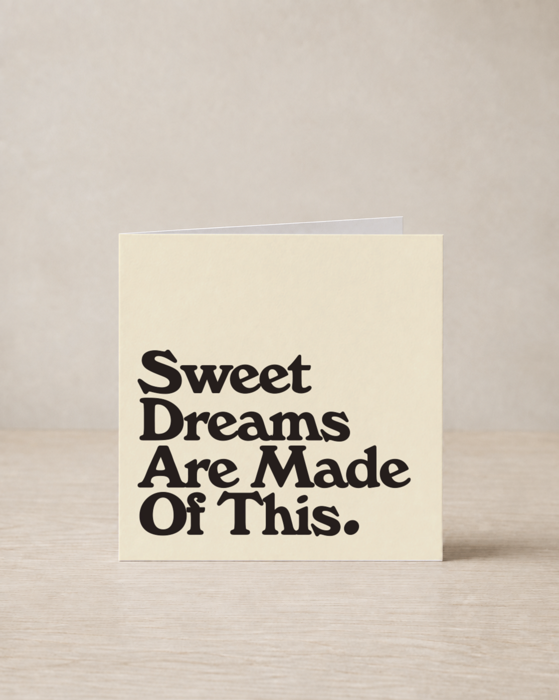 Sweet Dreams (Are Made of This) greeting card, From the 80s With Love