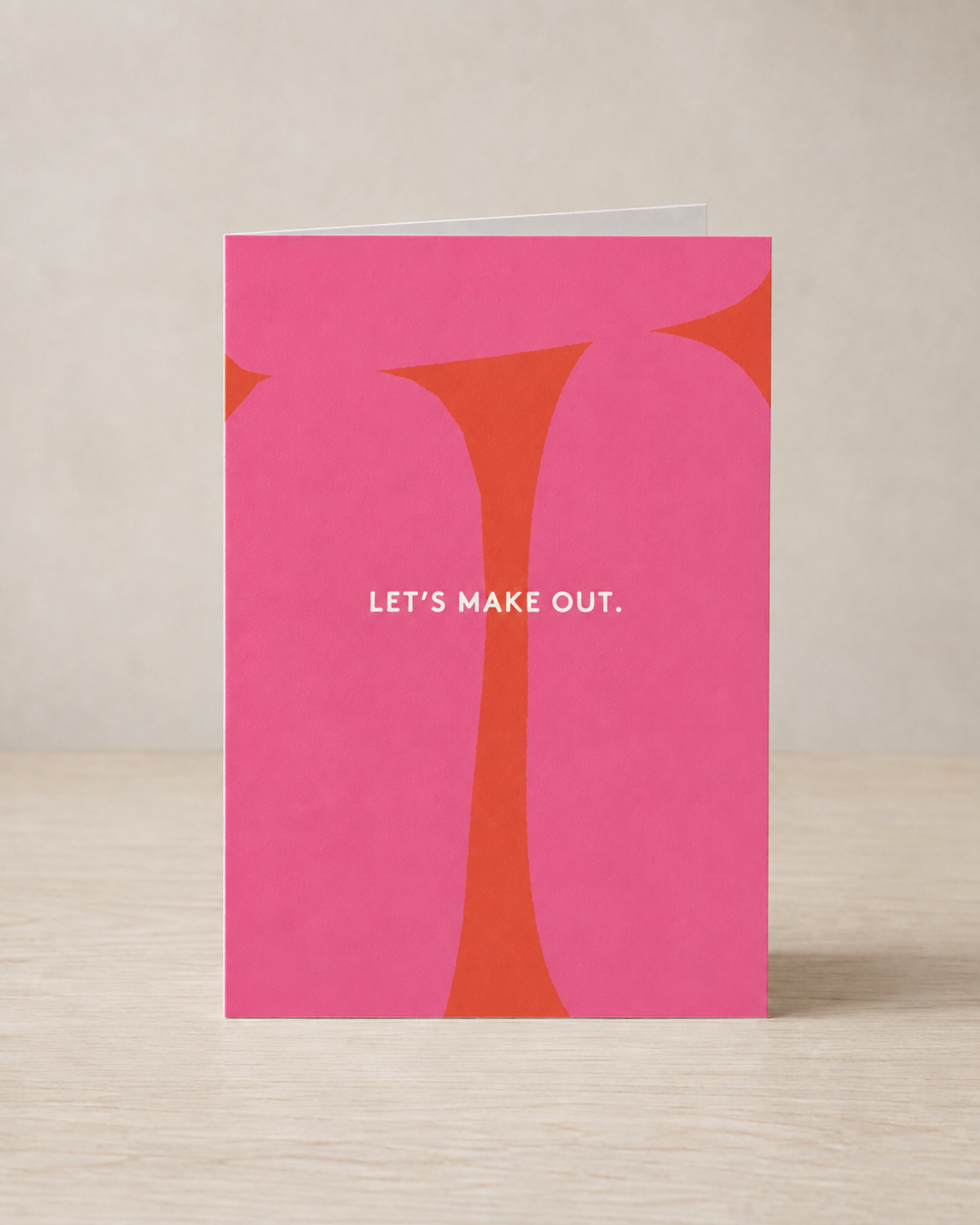 Let's Make Out greeting card, Delux Series