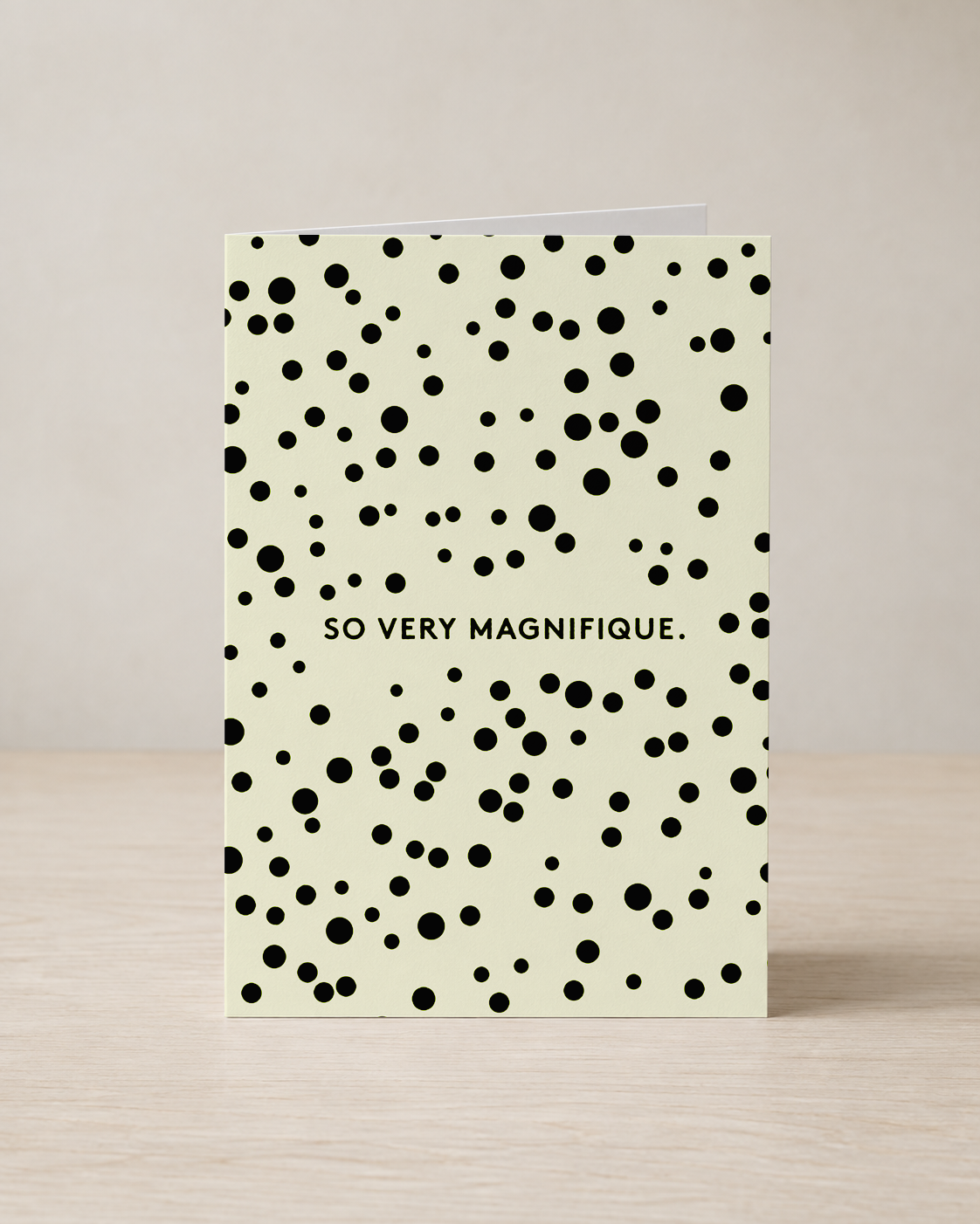 So Very Magnifique greeting card, Delux Series