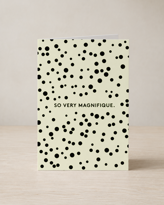 So Very Magnifique greeting card, Delux Series